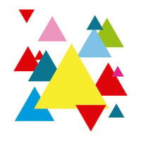 Vinilo de Triángulos Geométricos 76x81cm