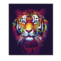 Cuadro Tigre Life Colors 120X90