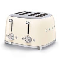Smeg Tostadora 4 Ranuras Vintage Crema