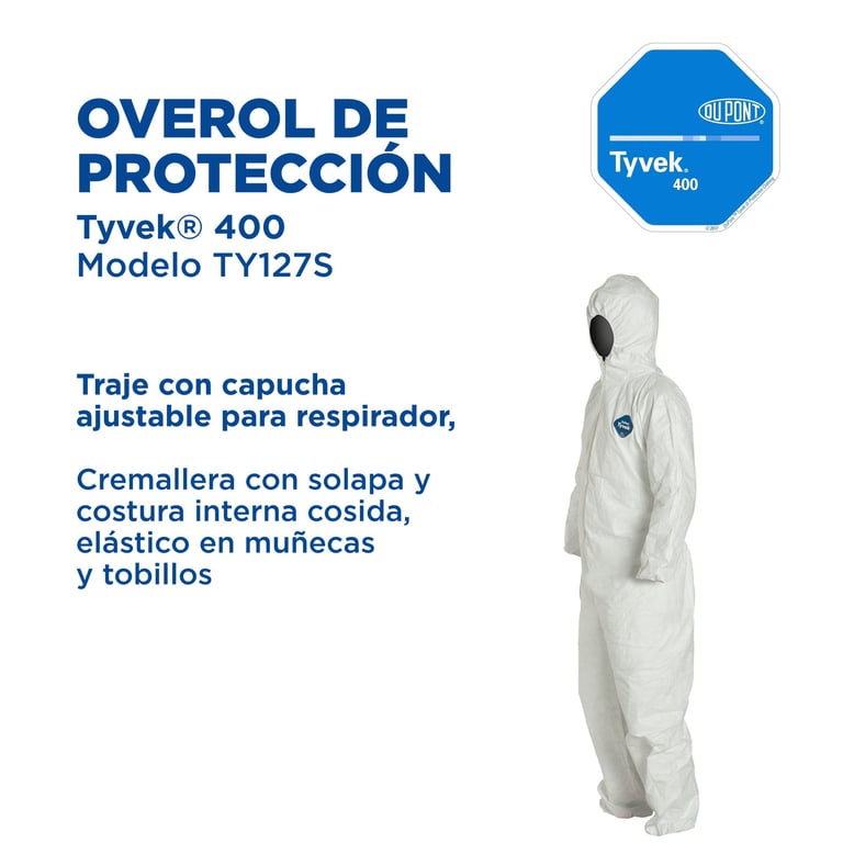 Paquete De 10 Overoles Descartables Tyvek 400 Sin Botin Talla Xl Homecenter