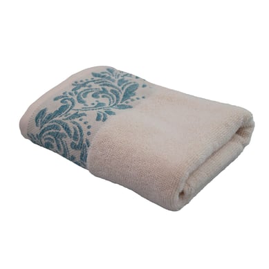 Toalla de Manos Jacquard Avellaneda 50x80cm 500gr Crema-Azul