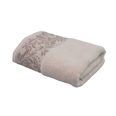 Toalla De Manos Jacquard Avellaneda 50x80cm 500gr Crema-Tabaco