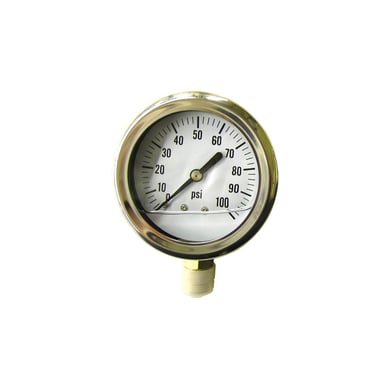 Man�metro De Llena Liquido 6.35 Cm 100Psi