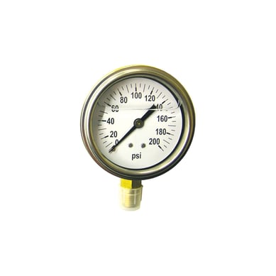 Man�metro De Llena Liquido 6.35 Cm 200Psi