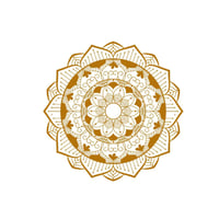 Vinilo Decorativo Golden Mandala L 120X120Cm
