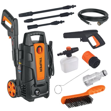 Hidrolavadora El�ctrica M�s Cepillo 1.500 Psi Con Accesorios
