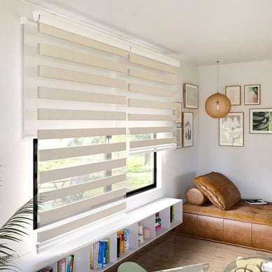 Combo Persiana Enrollable Elegance P�talo Marfil + Blackout