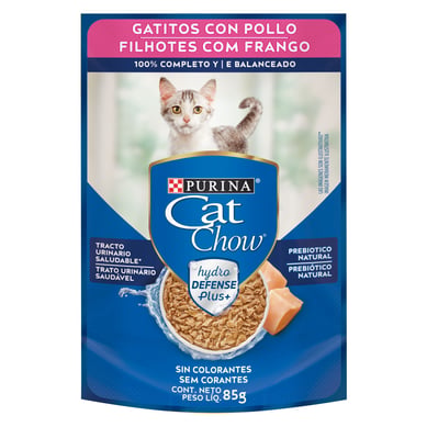 ALIMENTO HUMEDO CAT CHOW GATITOS POLLO 8