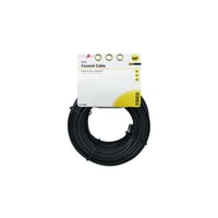 Cable Coaxial Rg6 Conect Hembra Negro X 30.48 m