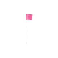 Bandera Con Estaca Color Rosado De 6.35 X 8.89 X 53.34 cm
