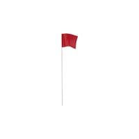 Bandera Con Estaca Color Rojo De 6.35 X 8.89 X 53.34 cm