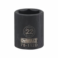 Dado de Impacto de 6 Puntos de 22 mm Dewalt