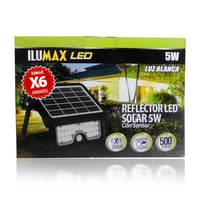 Reflector Led Solar con Sensor 5W Luz Blanca
