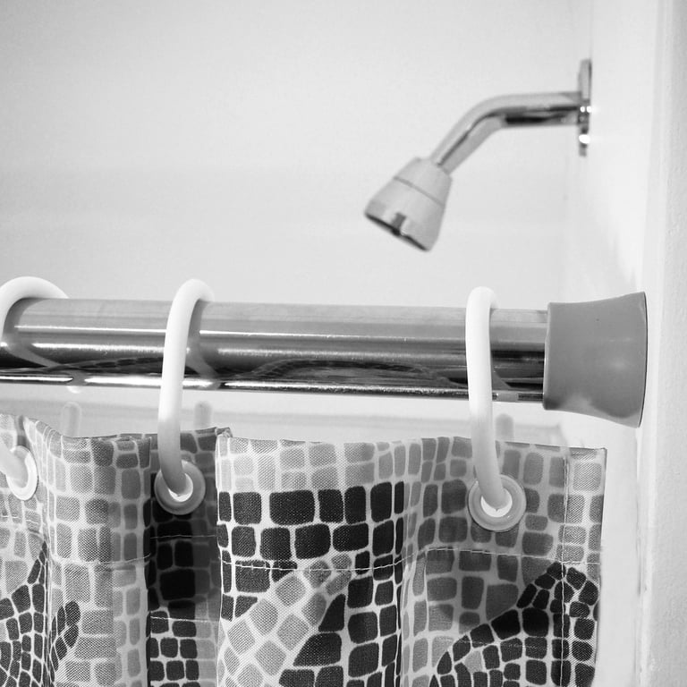 Tringle à Rideaux Extensible 115-200 Cm - Acier Inoxydable Diamètre 19 Mm, Avec Supports Et Embouts