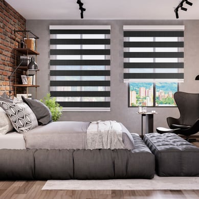 Persiana Elegance Blackout Amazonia Negro 100x180 cm