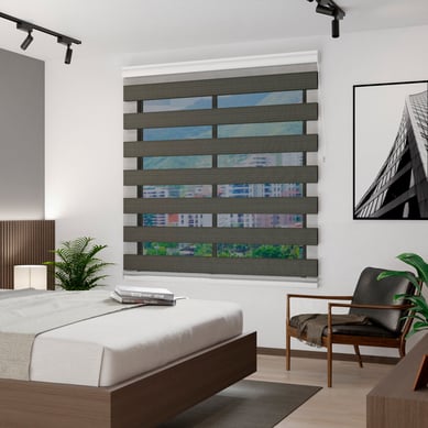 Persiana Elegance Sabina Gris Humo 100x180 cm
