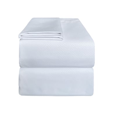 JUEGO SABANA DOBLE F/35 BLANCO EMBOZ
