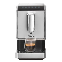 OSTER - Cafetera Súper Automática Espresso 1500 Watts Gris
