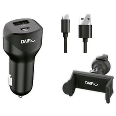 DAIRU - Cargador Usb 2.4A + 18W + Soporte Celular + Cable
