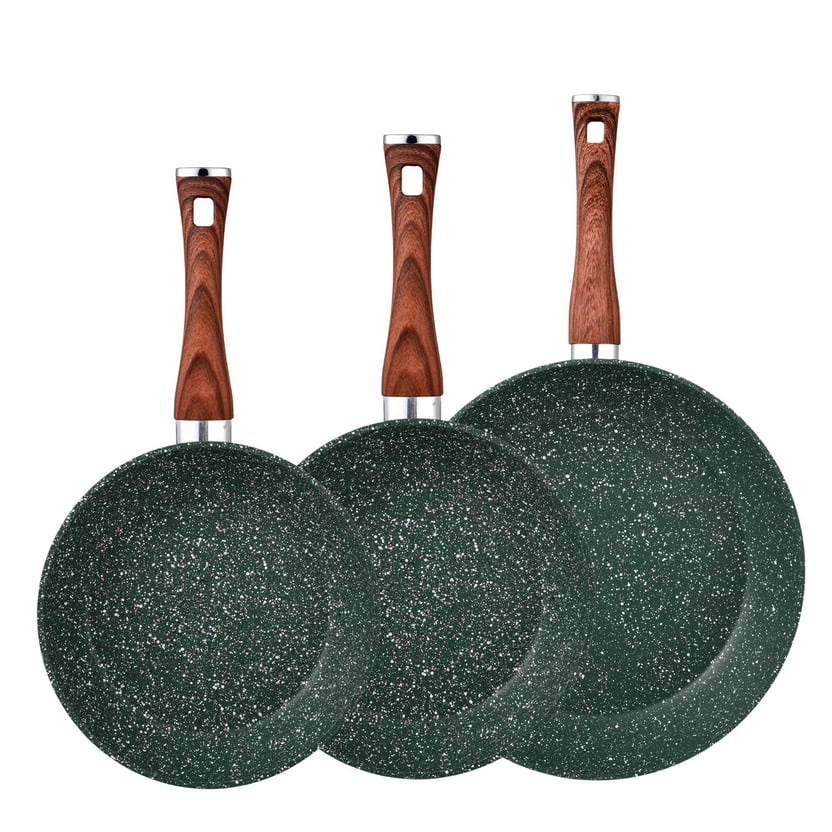 Set Di 3 Sarteni Bergner Click&Cook - Inox Antiaderente Con Mango Estraibile, 18/20/24 Cm - Foto 10