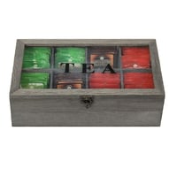 Caja para Té en Madera Vintage X8 unidades