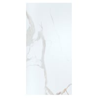 Piso Porcelanico Carrara Ultra White 45X90 Brillante Rectificado Caja por 1,62 M2
