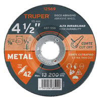 Disco para Corte de Metal de 4.1/2'' 3.2 mm 13.200 Rpm