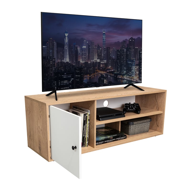 Rack de TV 55 Pulgadas Noah Rta Macadamia Blanco RTA DESIGN | falabella.com