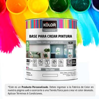 Base Pastel Mate 1 gl Kolor Interior Deluxe