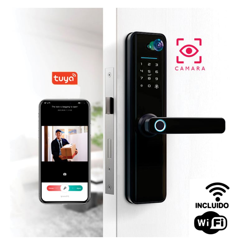 Cerradura Digital Con Manija Y Camara Mha M&H SECURITY LOCKS ...