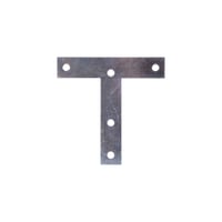 Placa en T Acero con Revestimiento de Zinc 12.70 x 12.70 cm