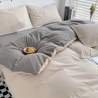 My Home Store Duvet Bicolor Crema / Gris Queen