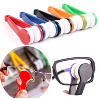 Cepillo Limpiador de Gafas Doble Cara Microfibra Portátil