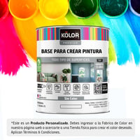 Base Media Bajo brillo 1/4 gl Kolor Exterior Premium