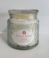 Vela Vaso 44 Flor de Mango Blanco