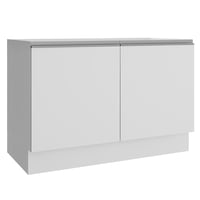 Mueble de Cocina Bajo Glamy 1.20 Metros 2 Puertas - Blanco