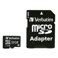 Verbatim Memoria Micro SD 32GB Clase 4 con Adaptador Verbatim