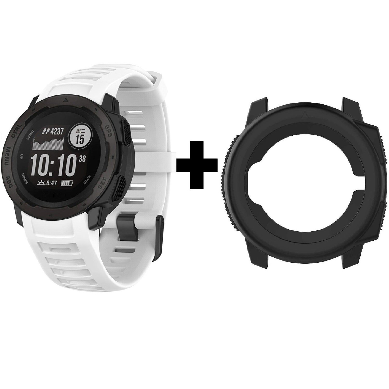 Pulso Correa En Silicona para Reloj Garmin Instinct Blanco