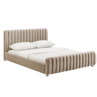 Combo Cama Vitale con Colchón 1 Pillow 26 cm + Sabanas 110x120x190 Taupe