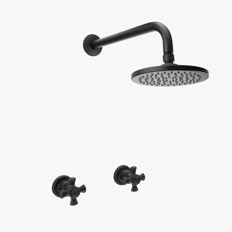 Griferia Ducha Mezclador Balta 8 Pulgadas Koral Mateblack Grival Homecenter