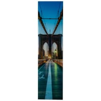 Cuadro En Vidrio 110 x 28 cm Ny Puente Brooklyn Just Home Collection