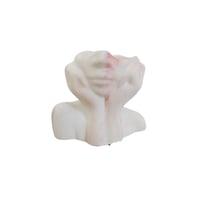 Florero Face de Cemento 9.5x5 cm Mármol Rosa De Concreto