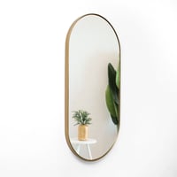 Espejo Ovalado 60x120 cm Dorado