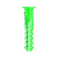 Tarugo de Plástico Verde con Tornillo N. 12 A 14