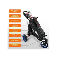 Carro de Golf Manual de 3 Ruedas Plegable Serenelife