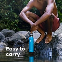 Botella de Agua Boca Estándar con Tapa Flexible