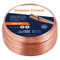 Cable Dpex Crstl 2X16 Awg 100M Uso Unico Residencial