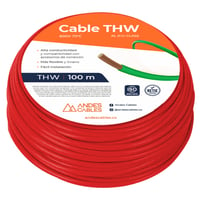 Cable Flexible Thw 12 Awg Rojo 100M Exclusivo Uso Residencial