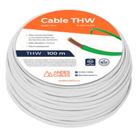 Cable Flexible Thw 12 Awg Blanco 100 M Exclusivo Uso Residencial