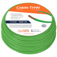Cable Flexible Thw 12 Awg Verde 100 M Exclusivo Uso Residencial